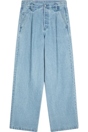 DRIES VAN NOTEN Pantalones de mezclilla anchos con pinzas