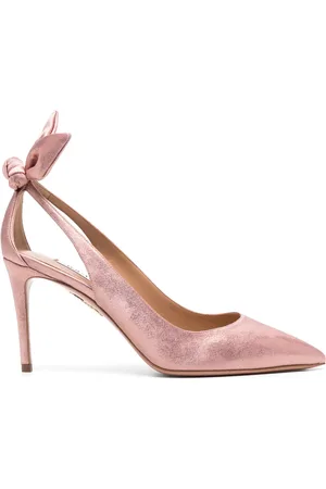 Aquazzura Zapatillas con tira trasera y tacón de 90mm