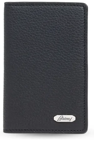 BRIONI Cartera con placa del logo