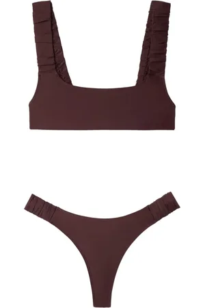 SUNNEI Bikini con tiras fruncidas