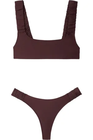 SUNNEI Bikini con tiras fruncidas