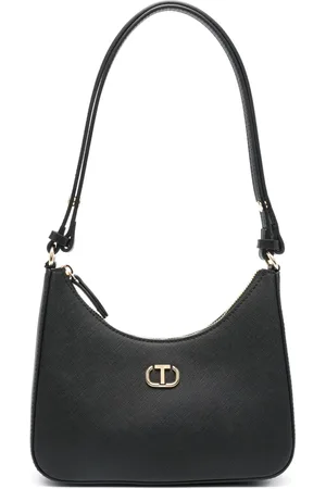 Twin-Set Bolsa de hombro con placa del logo