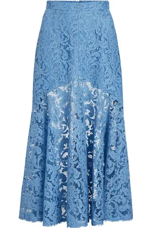 Patou Falda midi de encaje estilo sirena