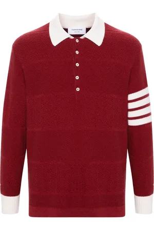 Thom Browne Playera tipo polo con motivo 4-Bar