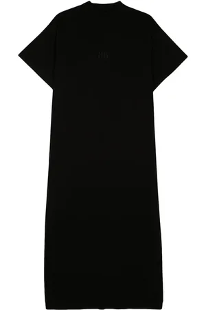 Balenciaga Vestido estilo playera con logo bordado