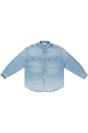 MARCELO BURLON Sobrecamisa de mezclilla Laser Cross