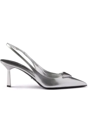 Prada Zapatillas metalizadas con tacón de 75mm