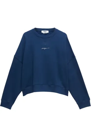 Msgm Sudadera con logo estampado y hombros caídos