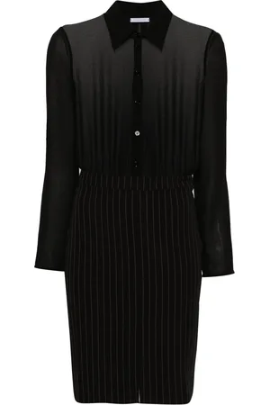 Patrizia Pepe Vestido camisero midi a rayas