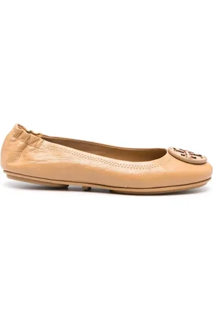 Tory Burch Flats con placa Double T
