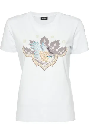 Etro Playera con estampado gráfico