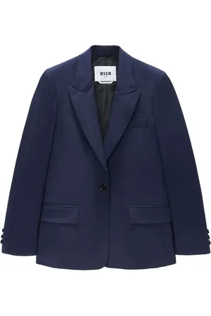 Msgm Blazer con botones y aplique del logo