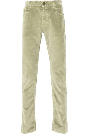 Jacob Cohen Pantalones de pana con logo bordado