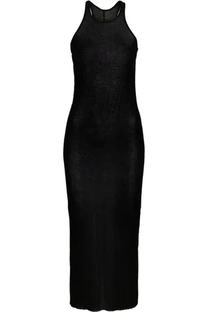 Rick Owens Vestido midi tejido de canalé