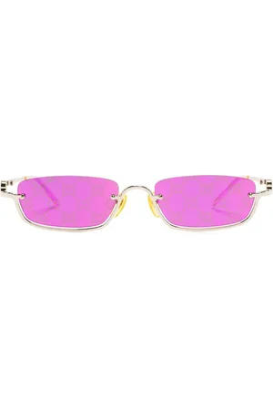 Gucci Lentes de sol con armazón rectangular