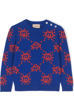 Gucci Suéter tejido con logo en intarsia