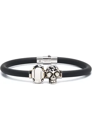 Alexander McQueen Pulsera con motivo Skull