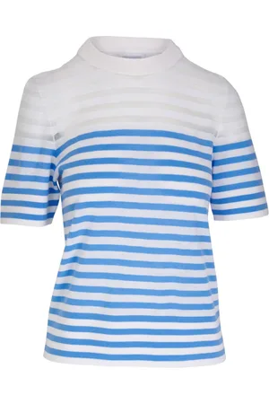 AKRIS Playera con rayas estampadas