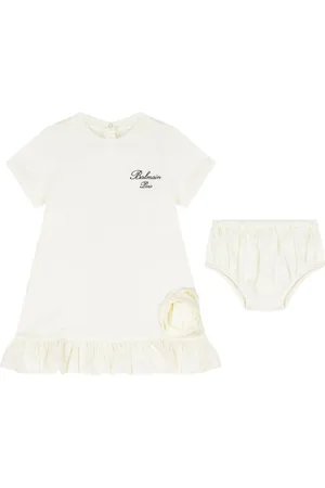 Balmain Set de vestido con logo estampado