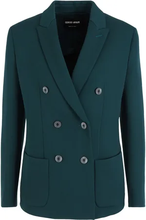 Giorgio Armani Blazer con doble botonadura y solapas de muesca