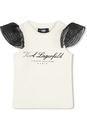 Karl Lagerfeld Playera con logo estampado