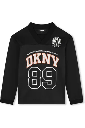 DKNY Playera manga larga con logo estampado
