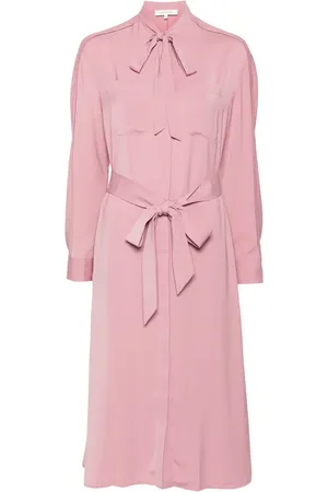Maison Kitsuné Vestido camisero midi con cinturón