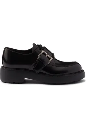 Prada Zapatos con agujetas y efecto cepillado