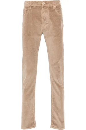 Jacob Cohen Pantalones de pana con logo bordado