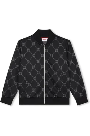 HUGO BOSS Chamarra bomber con monograma estampado