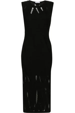 Patrizia Pepe Vestido midi tejido sin mangas