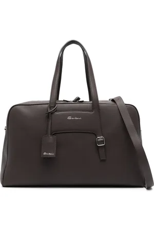 santoni Bolsa de viaje con sello del logo