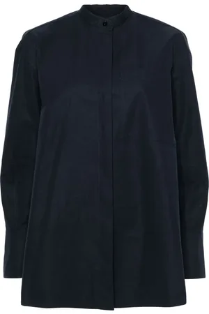 Jil Sander Camisa con cuello mao