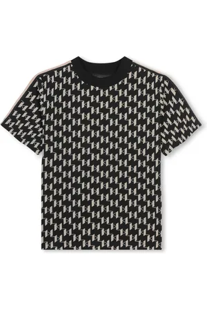 Karl Lagerfeld Playera con monograma estampado