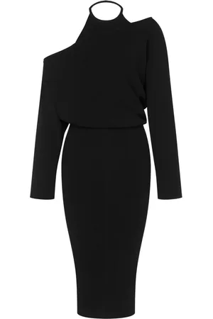 Moschino Vestido asimétrico con cuello en V