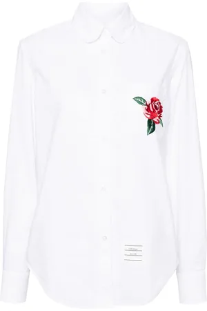 Thom Browne Camisa con bordado floral