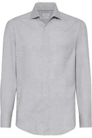 Brunello Cucinelli Camisa manga larga