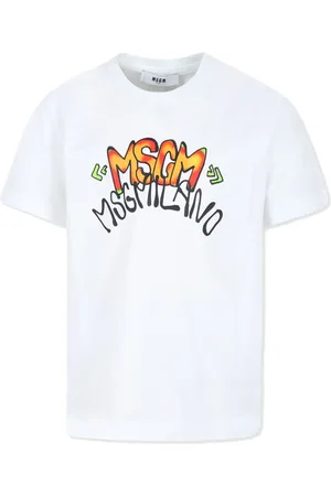 Msgm Playera con logo estampado
