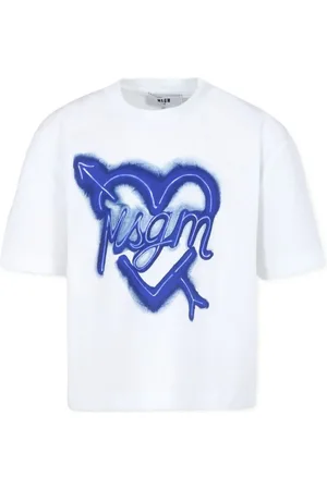 Msgm Playera con logo estampado