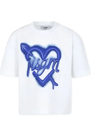 Msgm Playera con logo estampado