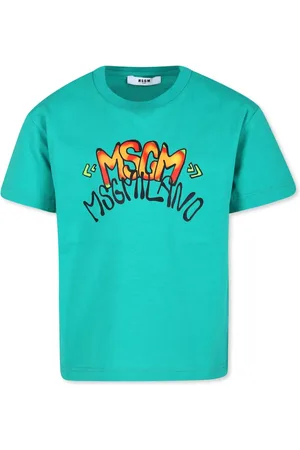 Msgm Playera con logo estampado