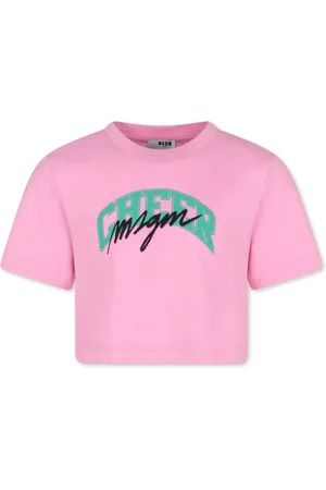 Msgm Playera con logo bordado