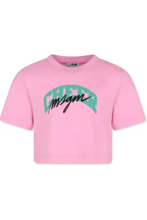 Msgm Playera con logo bordado