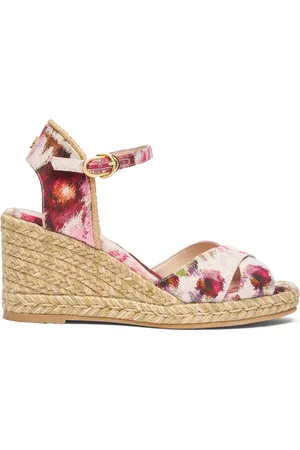Stuart Weitzman Sandalias con cuña y estampado abstracto