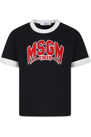 Msgm Playera con aplique del logo