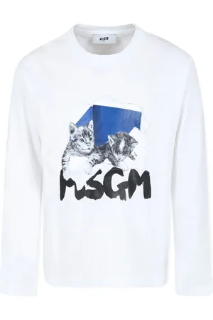 Msgm Playera con logo estampado