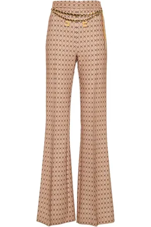 Elisabetta Franchi Pantalones con estampado de rombos