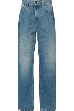 Casablanca Jeans rectos con motivo en jacquard