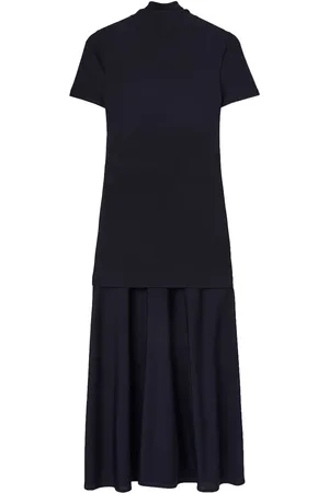 Jil Sander Vestido midi con diseño a capas