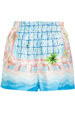 Casablanca Shorts de seda Le Plongeon